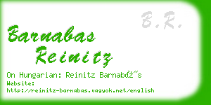 barnabas reinitz business card